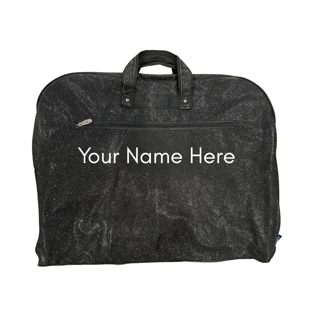 Personalized Glitter Garment Bag