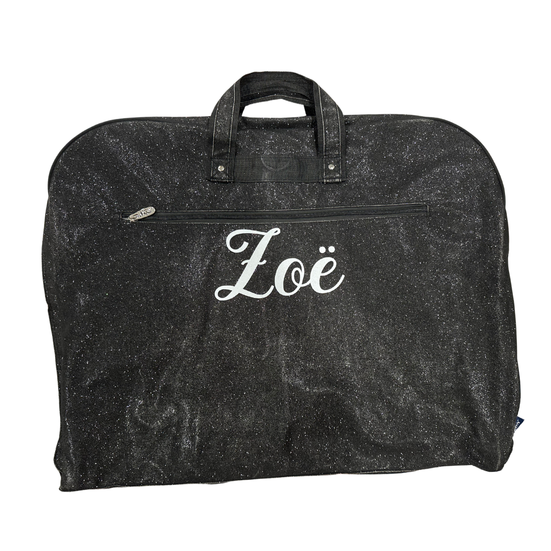 Personalized Glitter Garment Bag