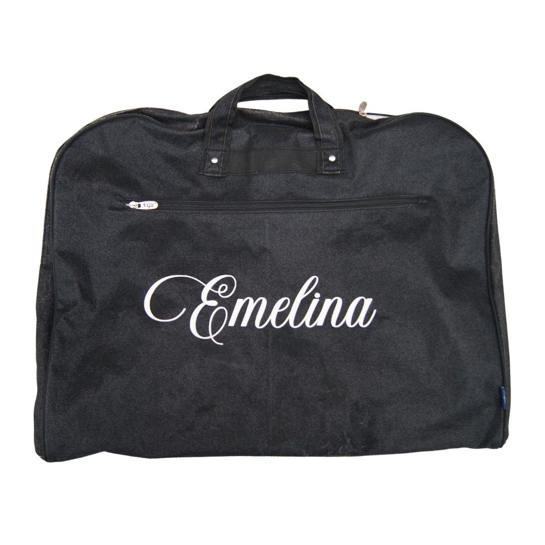Personalized Glitter Garment Bag