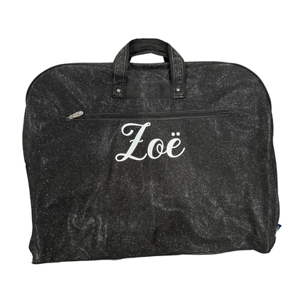 Personalized Glitter Garment Bag